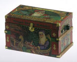 Miniature Victorian Christmas Lithograph Wooden Trunk Kit