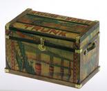 Miniature Bliss Travel Lithograph Wooden Trunk Kit