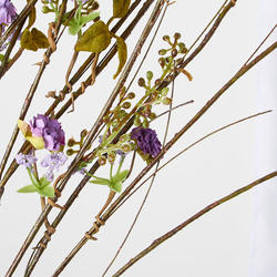 Purple Artificial Wildflower Twig Branch