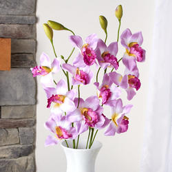 Artificial Lavender Cymbidium Orchid Stems