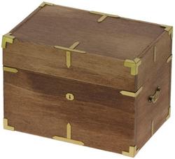 Miniature Wooden Look Campaign Trunk
