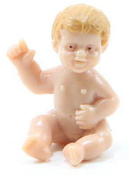Miniature Plastic Sitting Baby