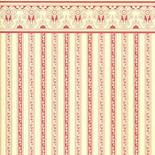 Dollhouse Miniature Burgundy Stripe Wallpaper Sheets