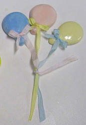 Dollhouse Miniature Pastel Color Balloon Wall Hanging