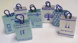 Dollhouse Miniature Judaic Shopping Bags