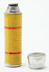 Miniature Yellow Thermos Bottle