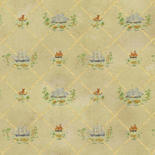 Dollhouse Miniature Wallpaper Sheets, Colonial Clippers