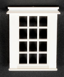 Dollhouse Miniature Georgian Window, 12 Pane