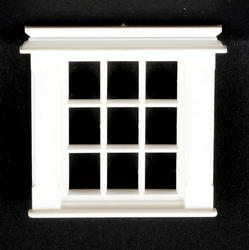 Dollhouse Miniature Georgian Window, 9 Pane