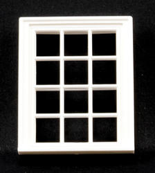 Dollhouse Miniature Victorian Window, 12 Pane