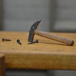 Miniature Tack Hammer with Tack Nails
