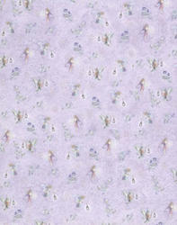 Dollhouse Miniature Wallpaper Sheets, Fairies, Lilac