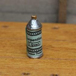 Miniature Vintage Look Rustic Turpentine Can