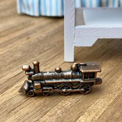 Dollhouse Miniature Bronze Locomotive