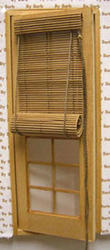 Dollhouse Miniatures Bamboo Roll Up Shade For Doors