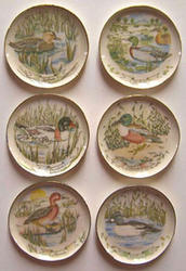 Miniature Dollhouse Duck Plate Set - 6pcs.