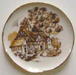 Miniature Brown Cottage Platter