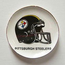 Miniature Dollhouse Pittsburgh Steelers Helmet Platter