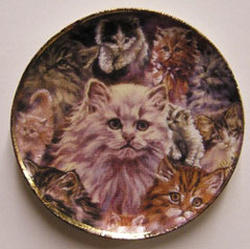 Miniature Cat Montage Collectors Plate