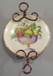 Miniature Fruit Plate with Wall Rack