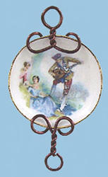 Miniature Romantic Plate with Wall Rack