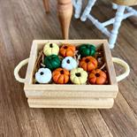 Miniature Crate of Pumpkins
