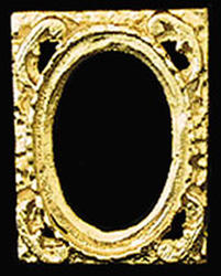 Dollhouse Miniature Picture Frame, Gold