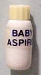 Dollhouse Miniature Baby Aspirin Bottle