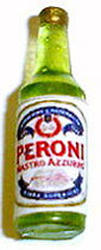 Dollhouse Miniature Peroni Italian Beer Bottle