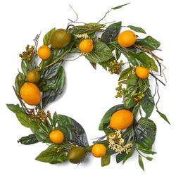 Artificial Lemon and Lime Wreath