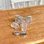 Bulk Dollhouse Miniature Clear Baby Food Jars