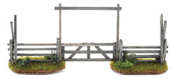 Miniature Weathered Cedar Split Rail Fence Gate