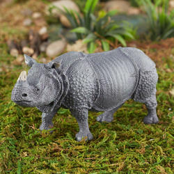 Papo Miniature Realistic Indian Rhinoceros Figurine