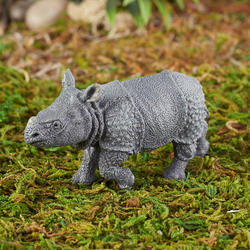 Papo Mini Realistic Indian Rhinoceros Calf Figurine