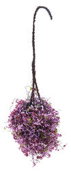 Miniature Hanging Basket of Tiny Lavender Flowers