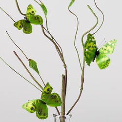 Artificial Green Butterflies Branch