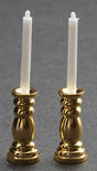 Dollhouse Miniature Brass Candlesticks