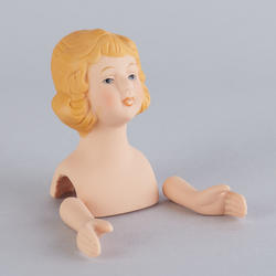 Porcelain Angel Doll Head and Arms - True Vintage