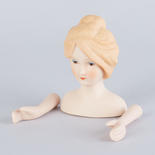 Porcelain Blonde Lady Head and Hands - True Vintage