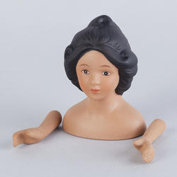 Ethnic Porcelain Doll Head and Arms - True Vintage
