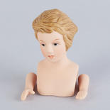 Porcelain Blonde Doll Head and Arms Set - True Vintage