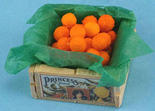 Dollhouse Miniature Crate Of Oranges