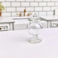Dollhouse Miniature Clear Glass Jar
