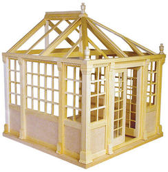 Dollhouse Miniature Unfinished Conservatory Kit