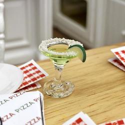 Dollhouse Miniature Margarita With Lime Slice