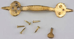 Dollhouse Miniature Gold Ball And Spear Door Handle