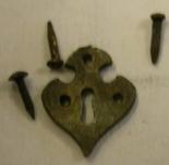 Dollhouse Miniature Keyhole Plate