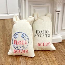 Dollhouse Miniature Food Sacks