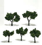 Miniature Green Deciduous Trees