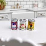 Dollhouse Miniature Beer Cans